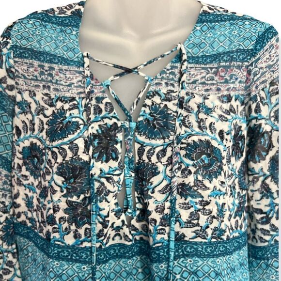 Show Me Your Mumu Blue Mixed Print Romper Size XS - Picture 6 of 6